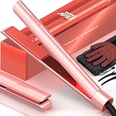 BeKind Apex 2-in-1 Flat Iron Hair Straightener and Curler, 1-Inch, Peach | PTC heating, 15s fast heat-up, 460℉ max, temp memory, floating plates, smooth glide, waves, less tugging, gift-ready