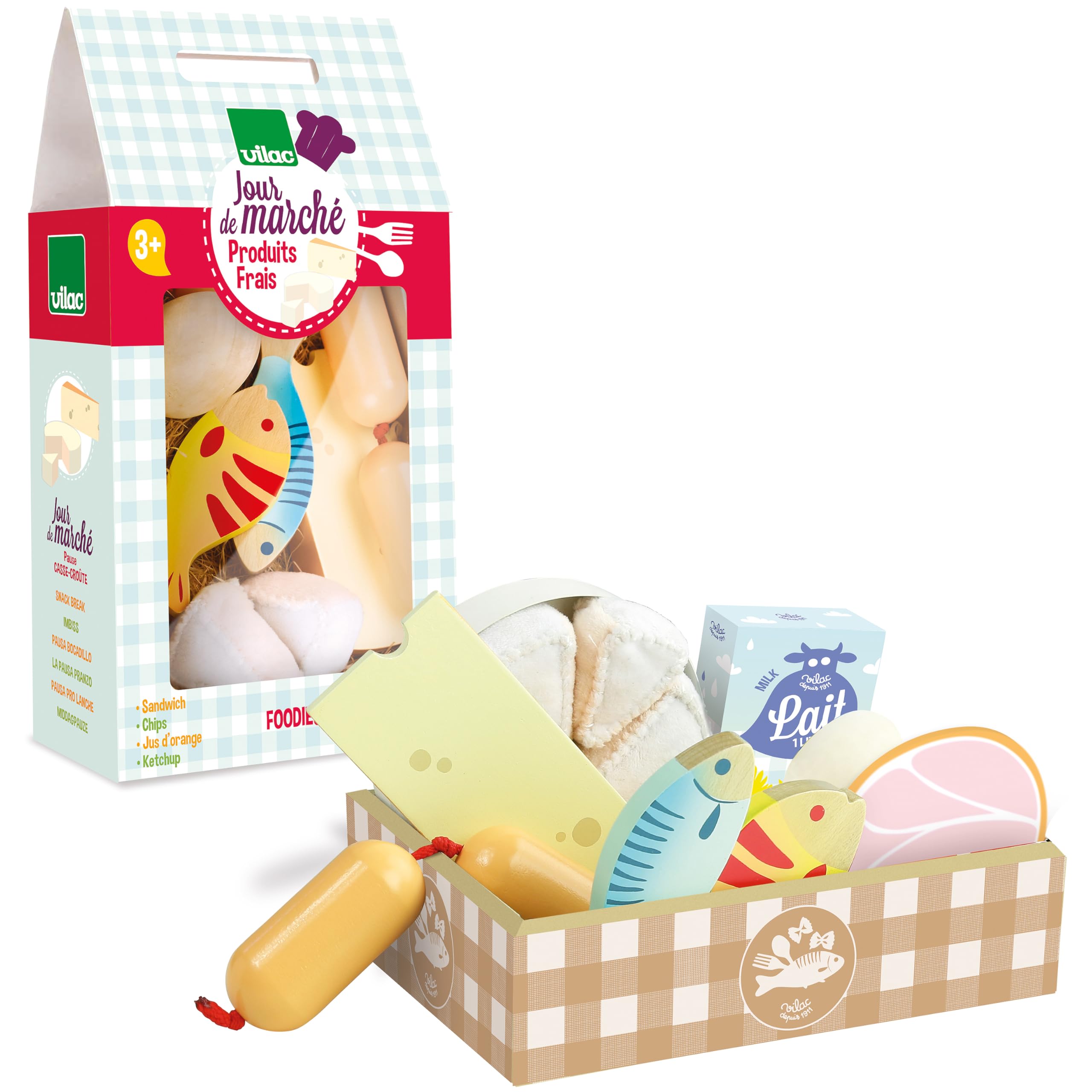 Vilac Vilac8104 Fish, Ham and Cheese Set