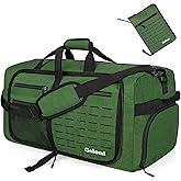 Foldable Travel Duffle Bag,Duffle Bag with Shoes Compartment and Adjustable Strap,Large Packable Travel Bags for Men Women,Waterproof Duffel Bag