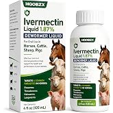 HQOBZX Ivermectin Liquid for Horse, Sheep &amp; Goats, Poultry &amp; More, Promotes Immune &amp; Digestive Support,120mL
