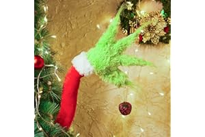 BINPURE Elf Arms Tree Topper - Poseable Plush Legs for Christmas Tree Decoration