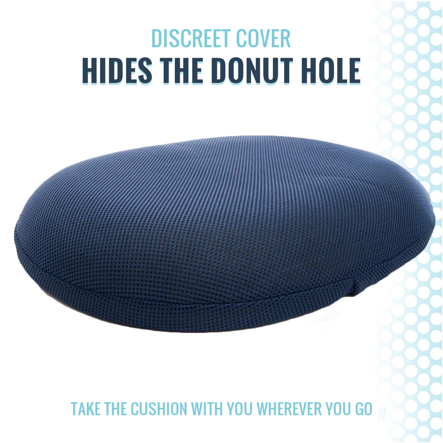Milliard Foam Donut Pillow Orthopedic Ring Cushion with Removable Cover