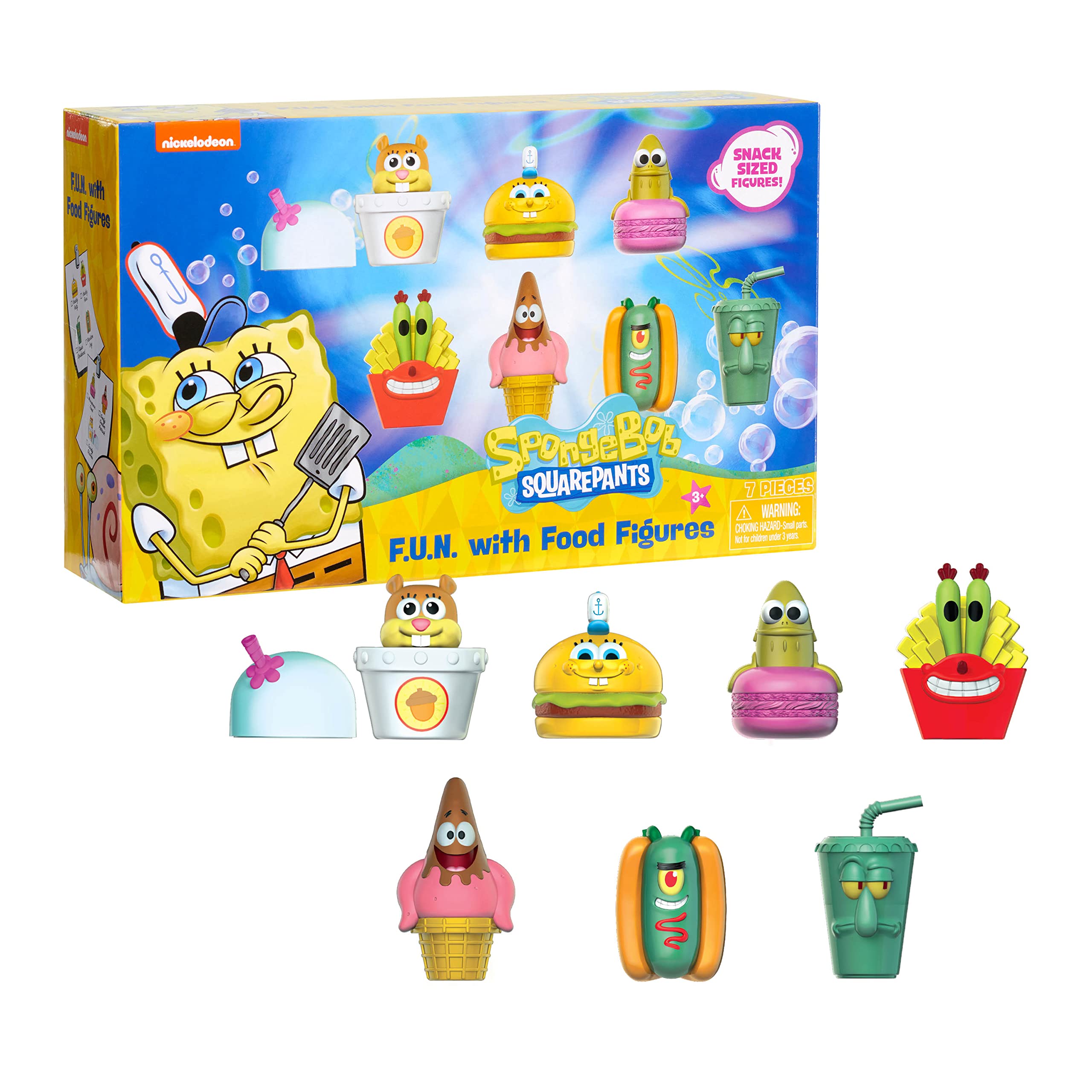 Mua SpongeBob SquarePants Fun with Food 2.5-inch Figure Set, Features 7 ...