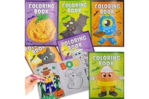 The Dreidel Company Halloween Coloring Books (24 Pack) Party Favors for Kids, Hallowmas Trick or Treat Goodie Bag Stuffer Fillers Fun Activity Decorations Supplies (24 Booklets (2 DZ))
