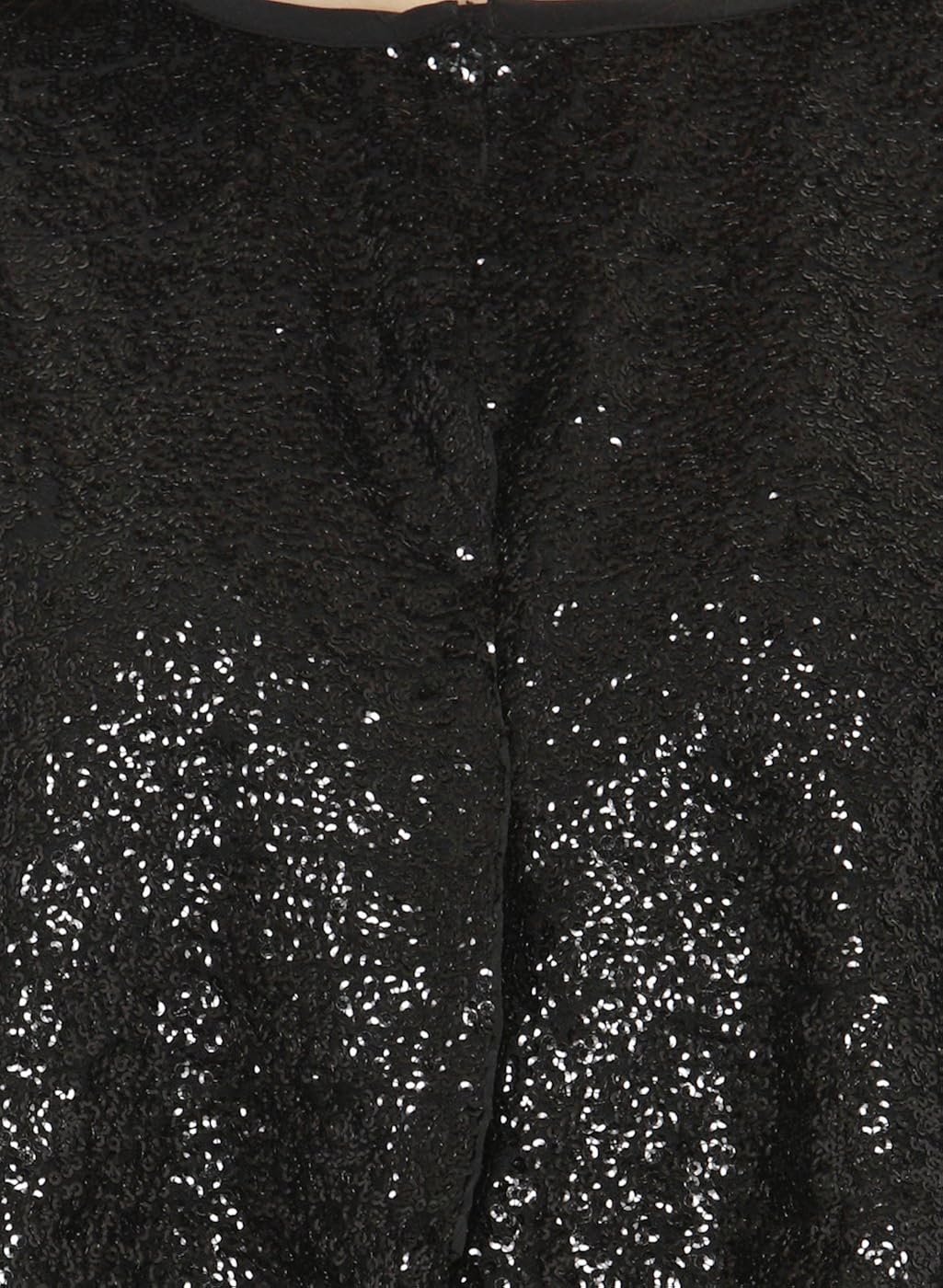 just wow black poly georgette women's dress