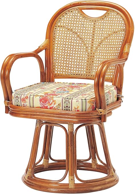 Amazon Co Jp Koeki ラタン回転椅子 ハイタイプ 座面高 44cm R 440s ホーム キッチン