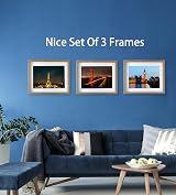 YiPinYin Natural Wood Effect A3 Picture Frames Set of 3 with Acid Free Mount view 5