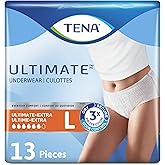 Tena Incontinence Unisex Underwear, Ultimate, Large, 13 Count