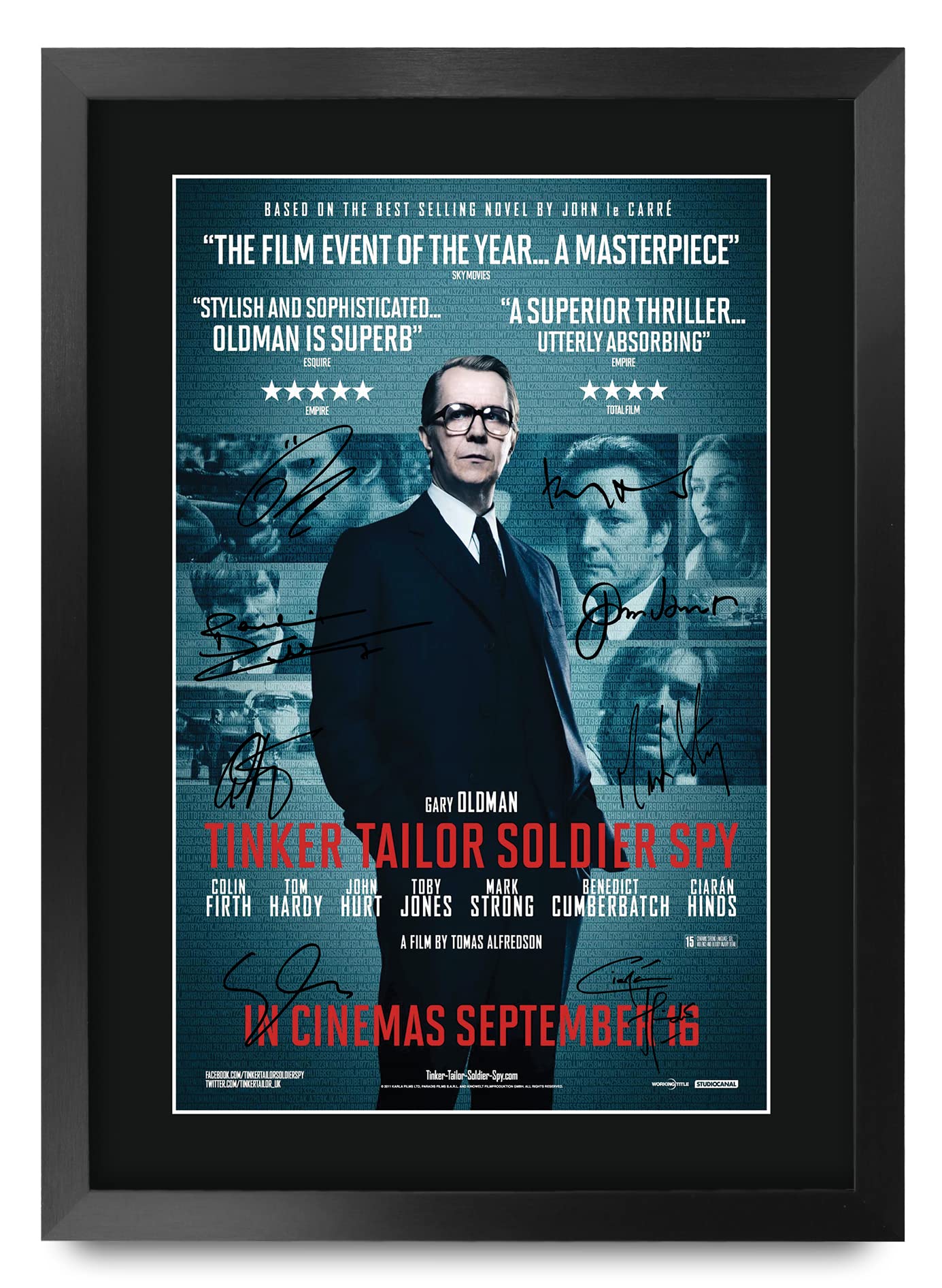 HWC Trading FR A3 Tinker Tailor Soldier Spy Gary Oldman, Colin Firth Gifts Printed Poster Signed Autograph Picture for Movie Memorabilia Fans