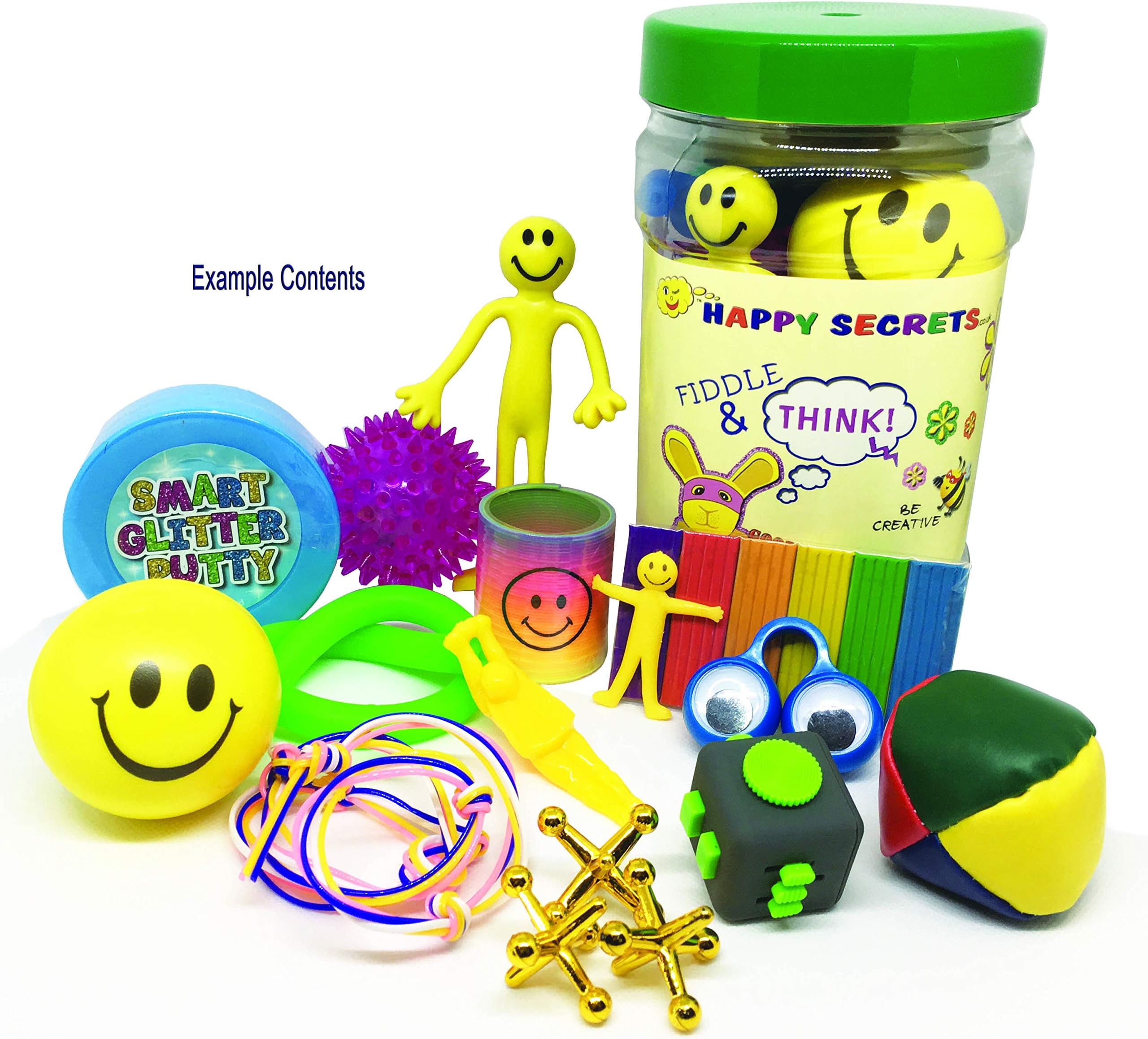 Fidget Fiddle and Think Jar - Home Boredom Buster Edition - Anxiety, ADHD, ASD, Stress Relief tools for home use