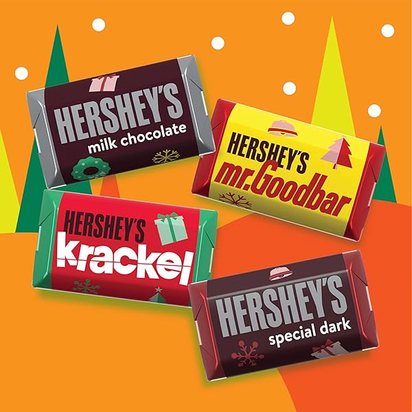 HERSHEY’S MINIATURES ASSORTED CHOCOLATE, CHRISTMAS CANDY BAG, 17.1 OZ