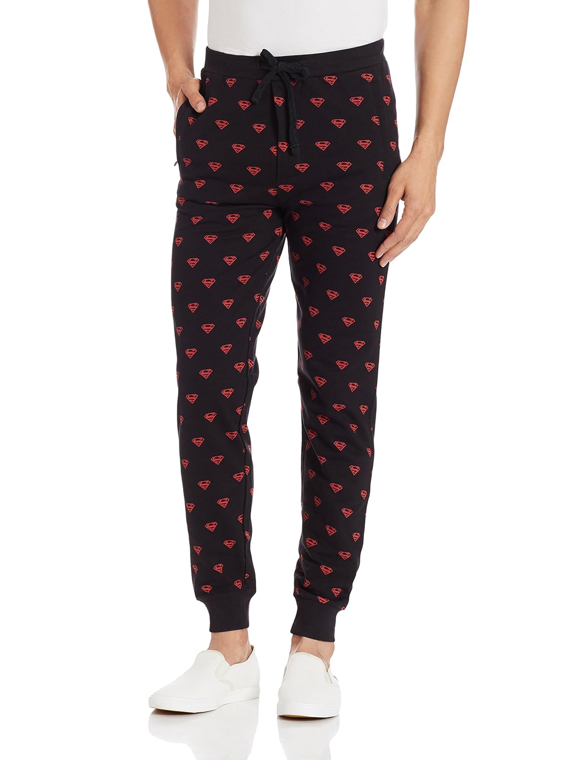 superman men's cotton pyjama bottom