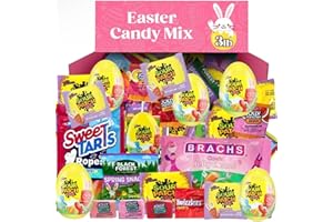 GEEOOLLAH Easter Candy Individually Wrapped Variety Pack with Spring Time Fun Dip, Sour Patch Kids Bunnies, Black Forest, and Twizzlers Twists for Spring Easter Egg Hunts, and Basket Stuffers for Kids, 3lb