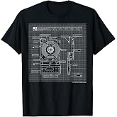 Ghostbusters Proton Pack Schematics T-Shirt