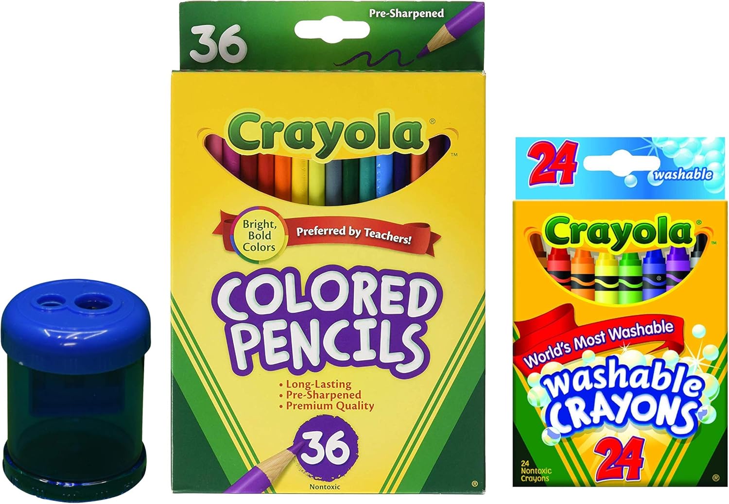 Crayola Washable Crayons Assorted Colors 24 Count Crayola