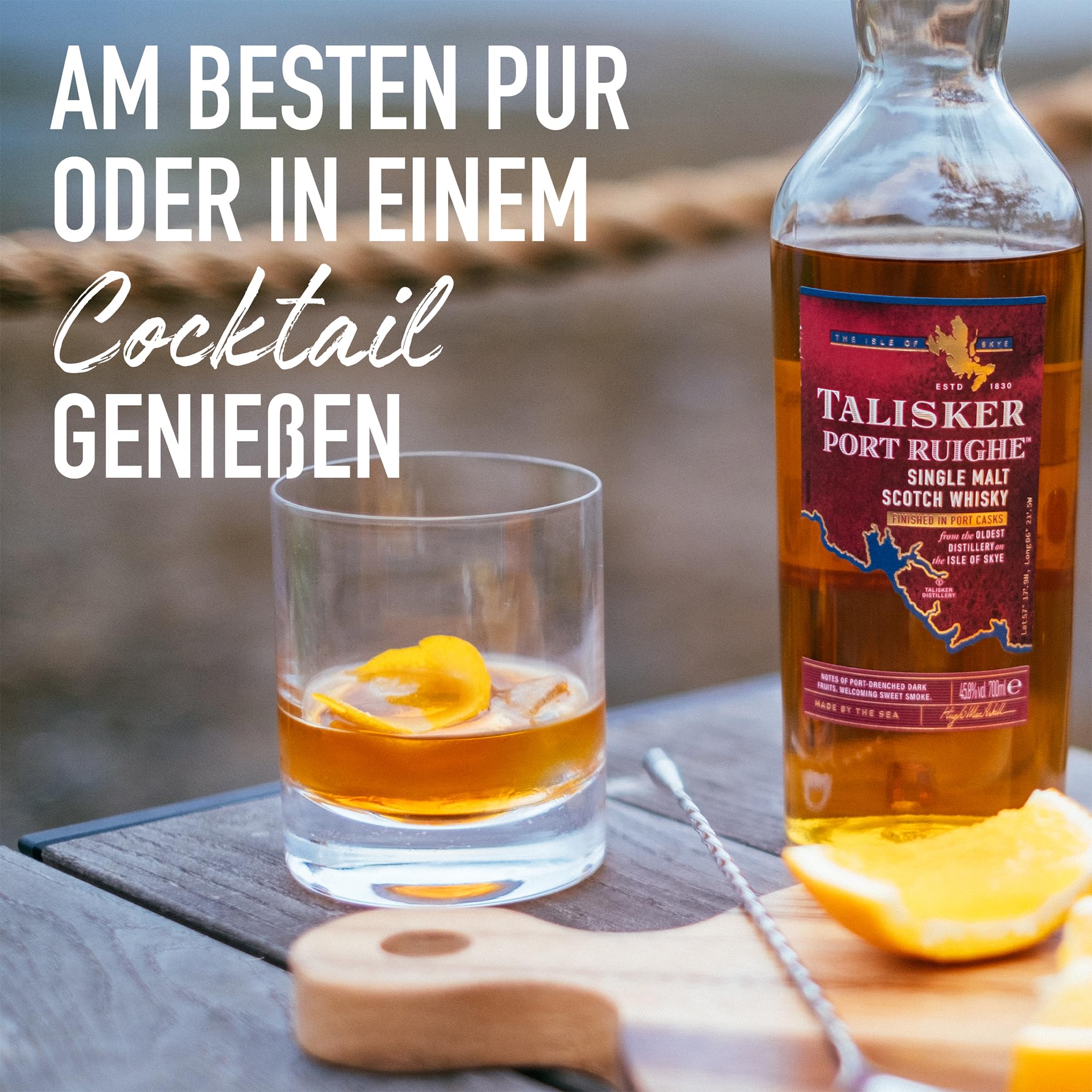 Talisker Port Ruighe - Single Malt Scotch Whisky, handverlesen von der Insel Skye, 45.8 % Vol., 700 ml Einzelflasche 8