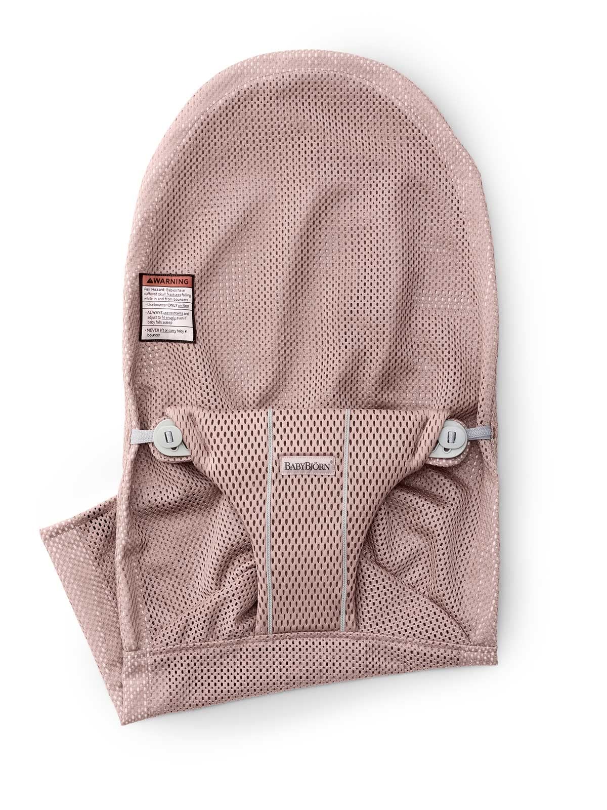 BabyBjörn Fabric Seat for Bouncer, Mesh, Dusty Pink