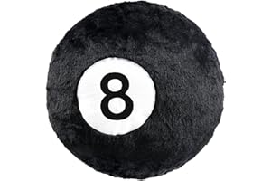 Dripykiaa 8 Ball Throw Pillow, 14" Decorative Pillows Throw Cushion Home Decoration Plush Sporty Design Ball Pillow for Women, Men Bestselling Comfort and Stylish Accent Decor