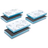 Festool 578803 Granat Profile 80x133 mm Profile Sanding Sheet Set &ndash; 10 Pack | Flexible Foam Abrasive for Contours, Moldings &amp; Curved Surfaces | Hook &amp; Loop, Mixed Grits, 1/2" Foam Backing