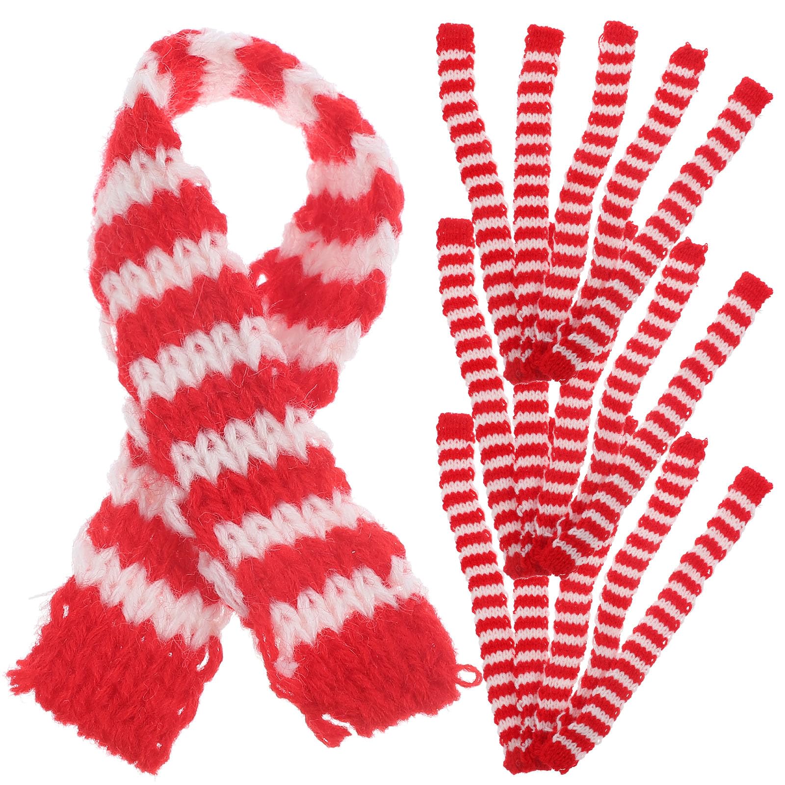 CORHAD Mini Scarves 7.87 Inch Toy Figurine Accessories Bulk 20Pcs Delicate Scarves for Dolls Party Decorations Creative Craft Miniature