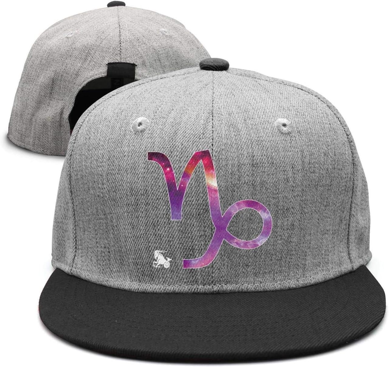 Unisex Adult Galaxy Zodiac Capricorn Fashion Adjustable Flat Brim hat