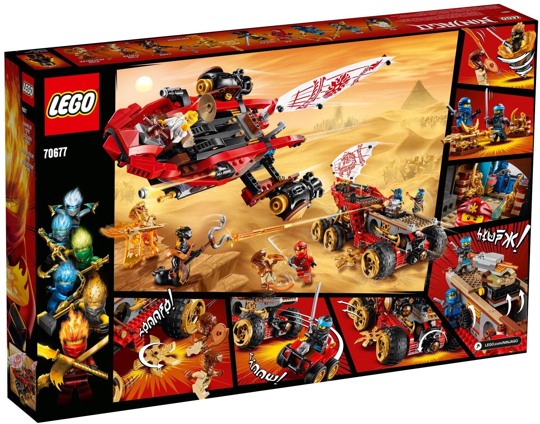 LEGO 70677 NINJAGO Land Bounty Vehicle, Action-packed Set with Snake Queen, Masters of Spinjitzu Playset