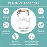 Kilner Square Clip Top Jar 0.5 Litre 500ml Airtight Glass Jar view 9