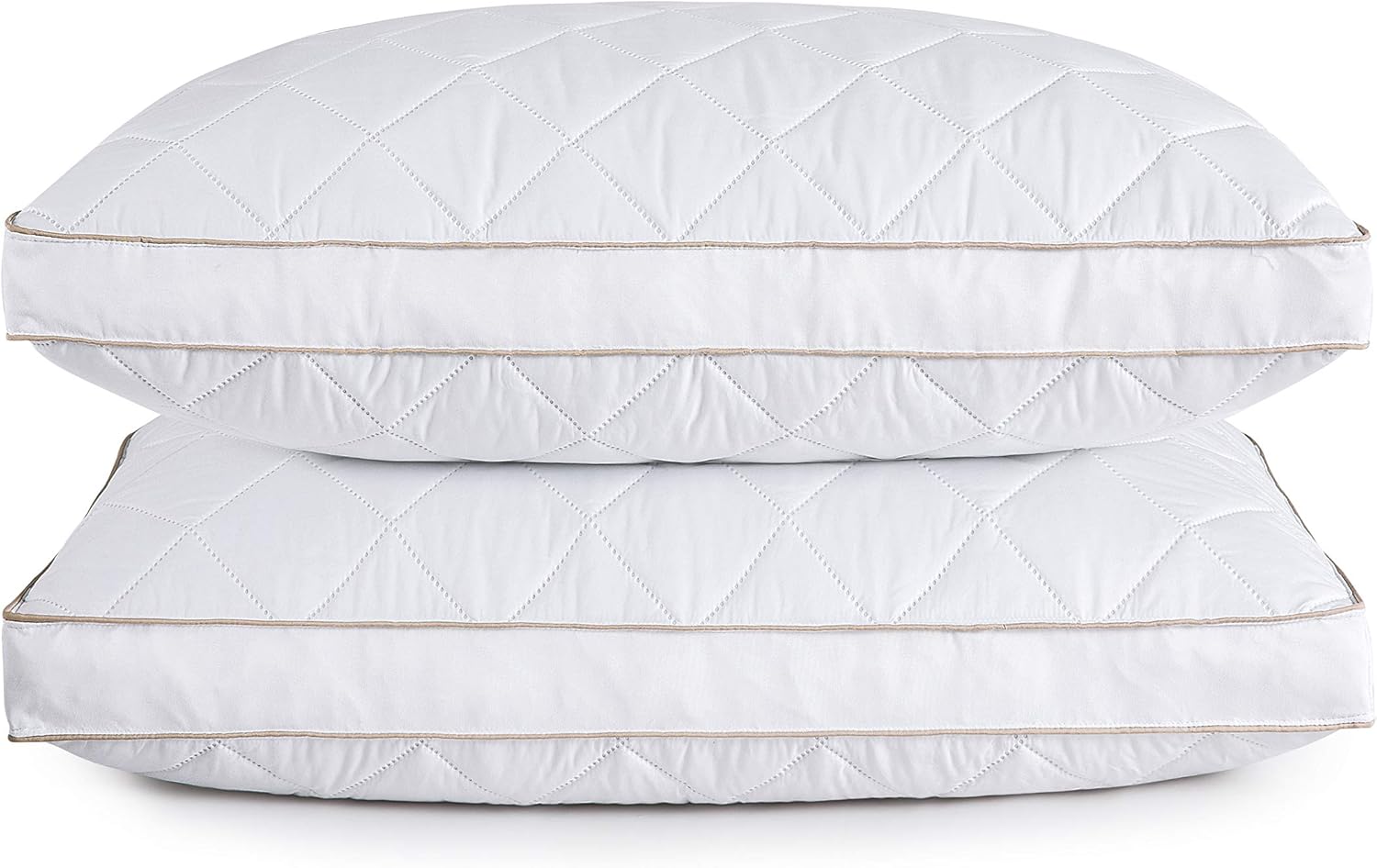 puredown Natural Goose Down Feather Pillows for Sleeping Gusseted Down