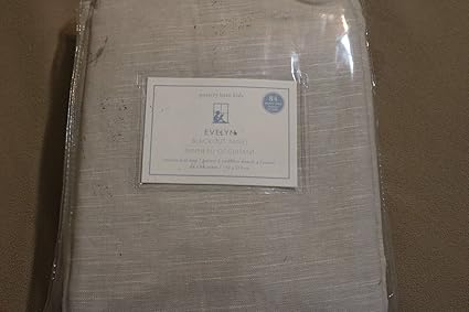1 New Pottery Barn Kids Evelyn Linen Blend Blackout 84 Panel