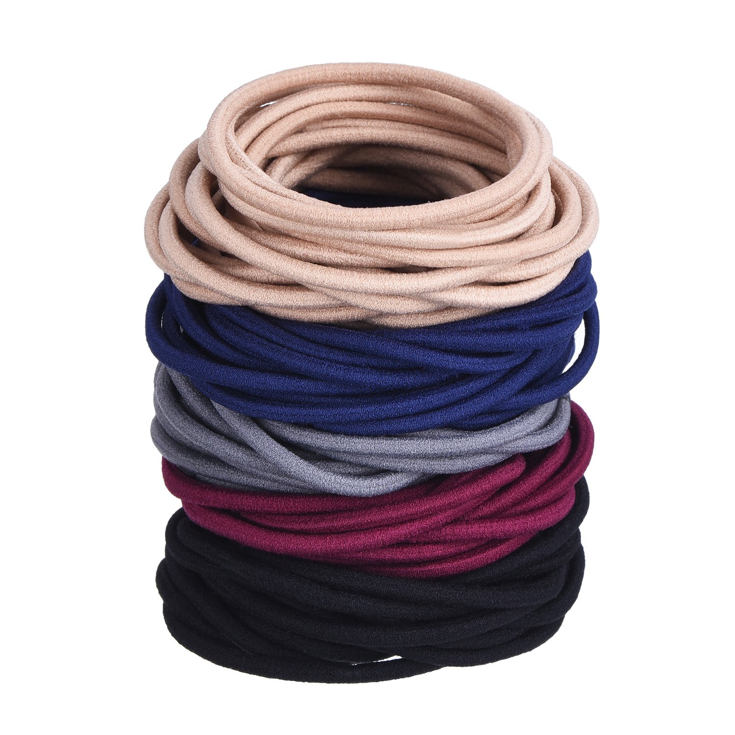 Amazon Com Eboot 100 Pieces Hair Elastics Hair Ties Ponytail