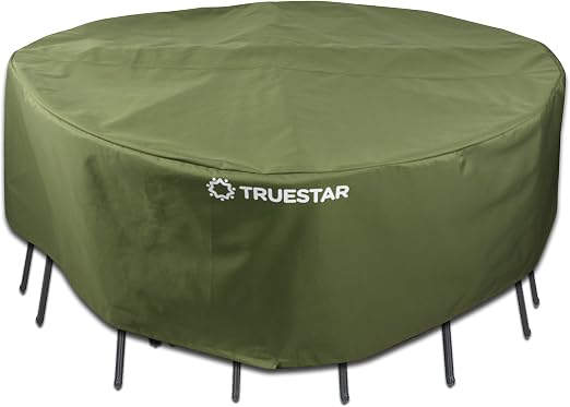 Truestar Veranda Round Patio Table And Chairs Cover 70 Inch Water Resistant Uv Durable Premium Outdoor Furniture Cover Dinning Set Cover All Year Round Protection Amazon Co Uk Garden Outdoors