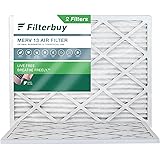 FilterBuy 14x14x1 MERV 13 Pleated AC Furnace Air Filter, Pack Of 4 Filters 14x14x1 Platinum
