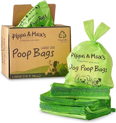 Pippa & Max Select Dog Poo Bags 500 Count Biodegradable Box Included
