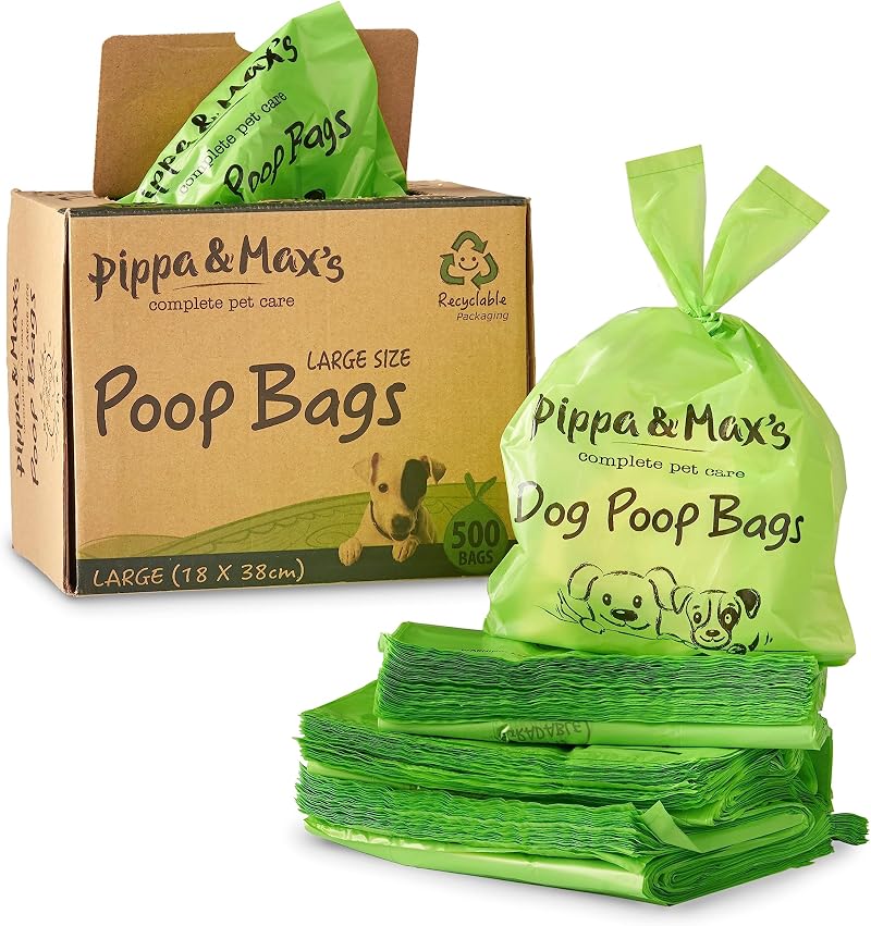 Pippa & Max Select Dog Poo Bags 500 Count Biodegradable Box Included