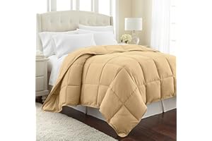 Southshore Fine Living, Inc. Vilano Springs Premium Quality Over-Sized All-Season Down-Alternative Comforter, Gold, Full/Queen