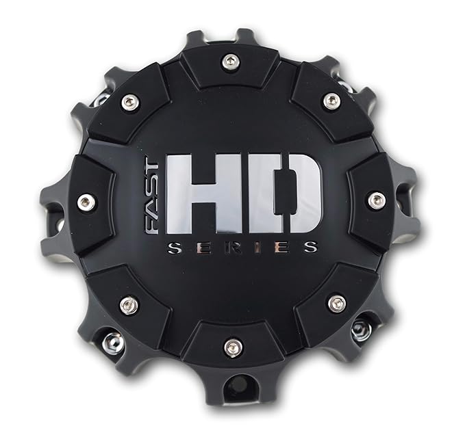 Fast HD Series Wheels Center Cap C611912CB3/C Matte Black 6 1/2" New