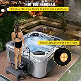 VEVOR 57" Hot Tub Handrail, Stainless Steel, 600 LBS Load, Black view 2
