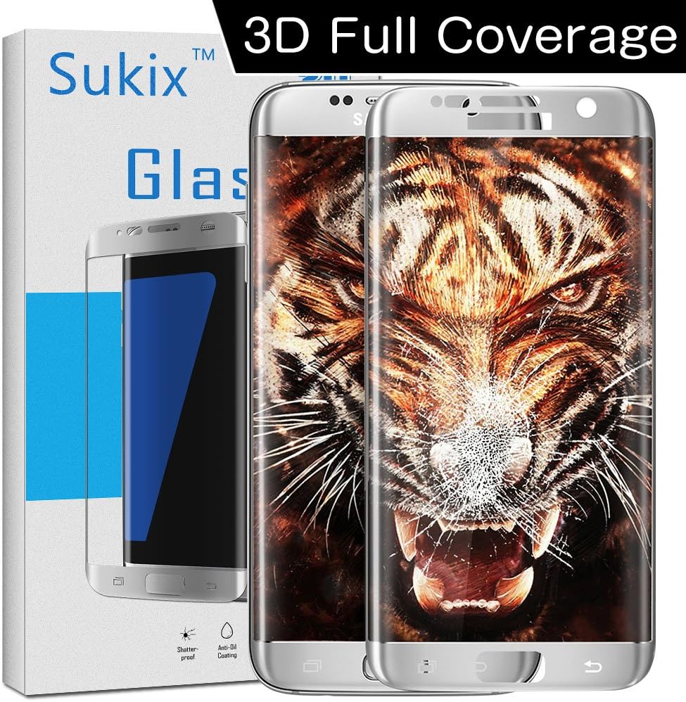 Galaxy S7 Edge Privacy Screen Protector, Deliower Anti-Spy Tempered Glass Screen Guard for Sumsung Galaxy S7 Edge- 3D Curved Edge Full Screen Coverage