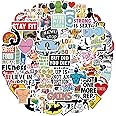JOFONY 100PCS Fitness Stickers,Cute Weightlifting Fitness Sport Vinyl Waterproof Decals for Gym Boys Water Bottle Laptop Birthday Party Gift Supplies Favors