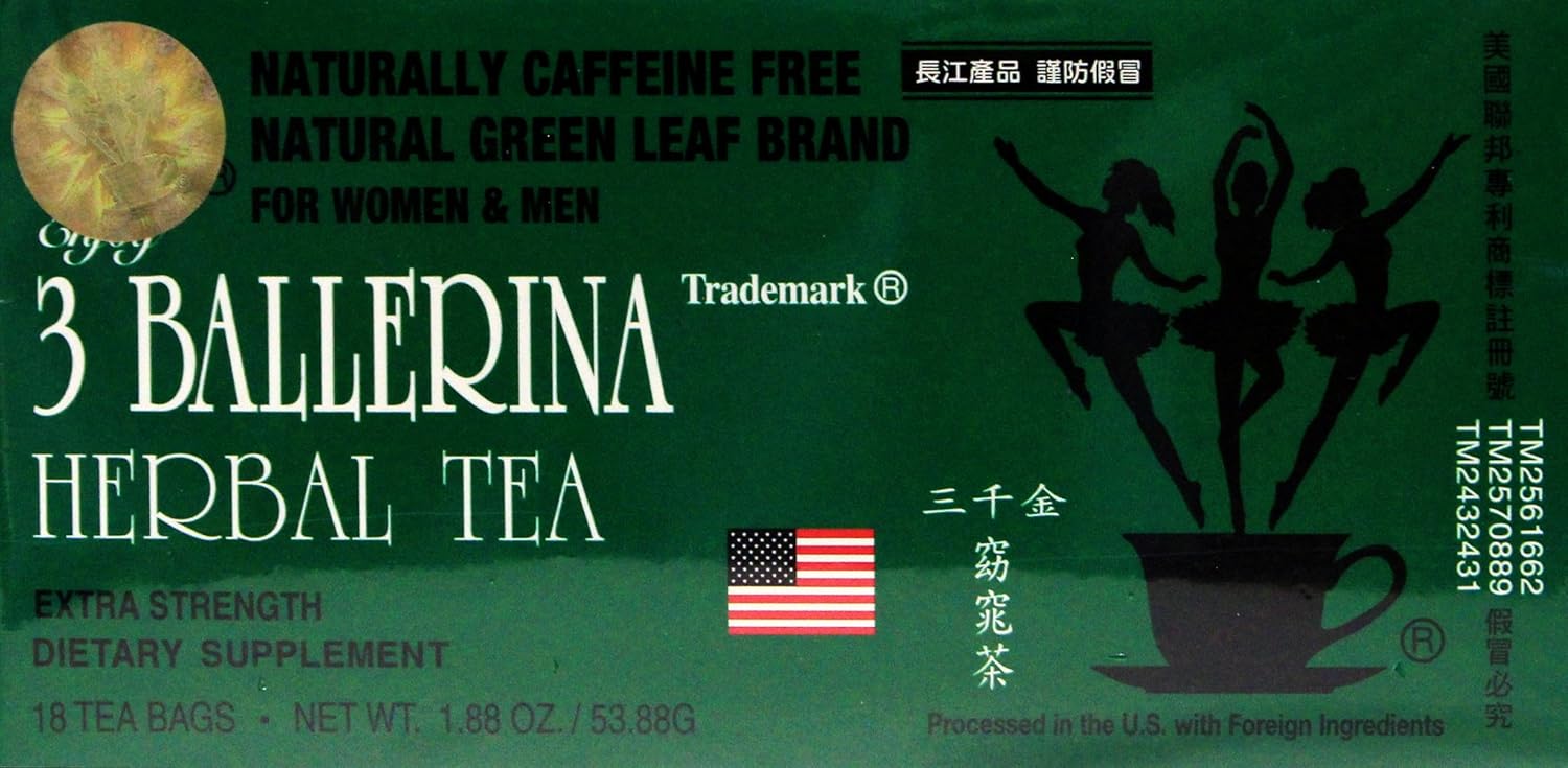3 Ballerina Herbal slim tea Extra Strength Dietary supplement 18 tea bags (pack of 3) : Grocery & Gourmet Food