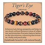 QOGIR Multicolor Tiger Eye Bracelet - Creative