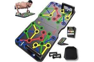 AERLANG Extra Large Push Up Board 26.2" x 13.8", Portable 30-in-2 Workout Set for Push Up, Multi-functional Pushup Stands for Strength Training, Fat Burning Push Up Bar for Home Gym