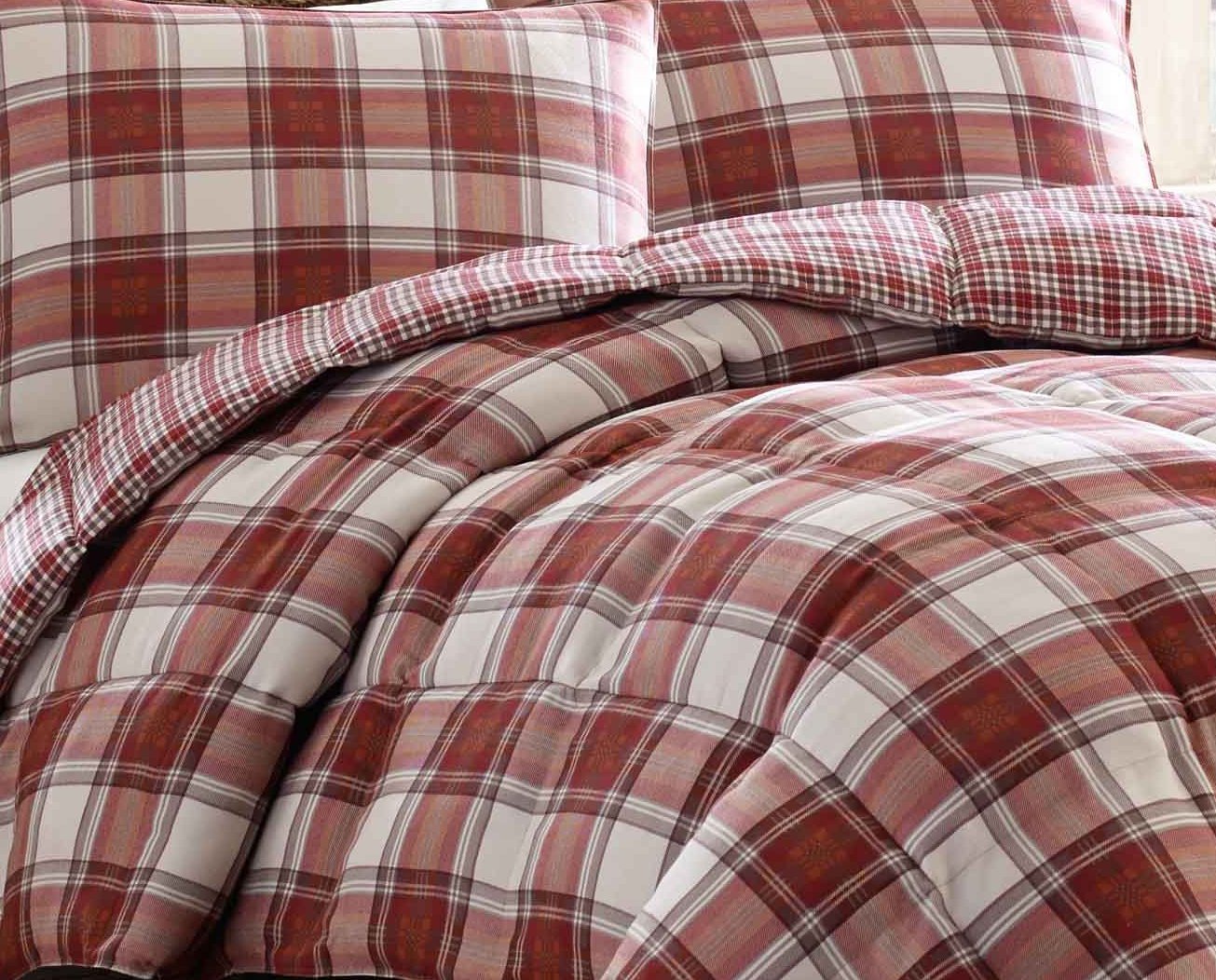 Eddie Bauer Edgewood Plaid Down Alternative Reversible Comforter Set