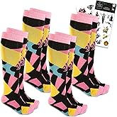 Nightmare Before Christmas Knee High Socks for Girls - 4 Pairs of Sally Knee High Socks for Shoe Size 4-10 Plus More | Halloween Clothing for Ages 6-8