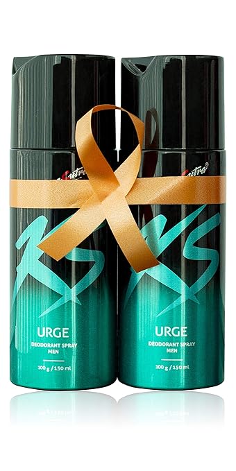 KS (Kamasutra) Deo spray for men(Green), Urge 150ML - Combo pack of 2
