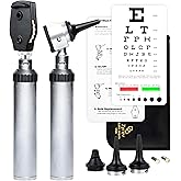 Zyrev Combo Otoscope Oph Set - Multi-Function Otoscope/Opthalmoscope for Ear &amp; Eye Examination with Portable Carry Case, Sight Chart &amp; Replacement Tips (1st Edition)