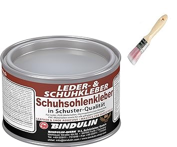 Schuhsohlen- und Lederkleber BINDULIN inkl. 1x Pinsel von E-Com24 zum Aufragen (200 g)