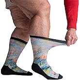 Viasox EasyStretch Diabetic Crew Socks for Men & Women, Non Binding Neuropathy Socks