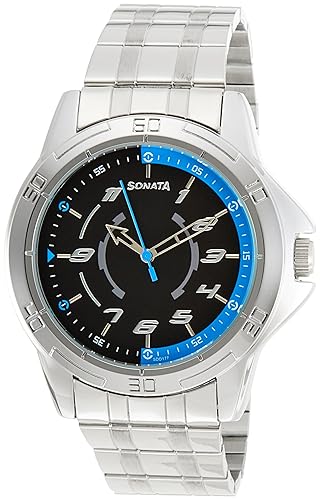 Analog Black Dial Mens Watch-NK77001SM01