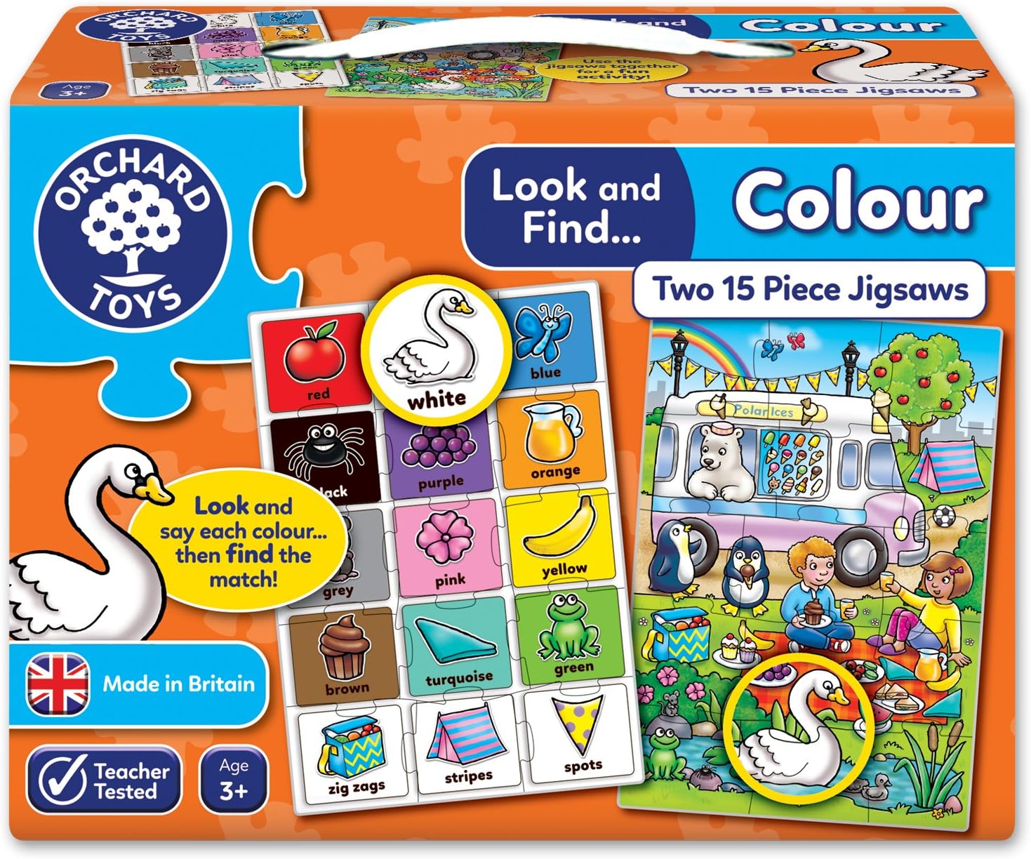 Orchard Toys Look and Find Colour Jigsaw Puzzle 2 jigsaws in a box